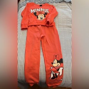 Disney Minnie Mouse 2 piece sweatpants set